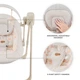 Крісло-гойдалка Kinderkraft Swingee Beige (KBSWIN00BEG0000) - зображення 6