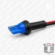 Разъём (патрон цоколь) для бесцокольной лампы T10 W5W W3W W10W 194 W2.1x9.5d (папа) 01 с проводом (синий) - изображение 1