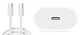 Комплект Зарядний блок для iPhone 15 16 17 Pro Plus Max Швидка зарядка USB-C Мережевий зарядний пристрій 35W Блок живлення Type-C Power Adapter; Кабель плетений 60W для швидкого заряджання айфон 15 16 17 iPad Samsung 90 см LEXEGO BK3560/W1 - зображення 4