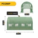 Садова теплиця парник LEOBRO Garden 10м2 Green Mosquito Door (LB-G109-GRN) - зображення 2
