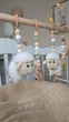 Напольный мобиль BABY GYM с игрушками, стойка Монтессори, тренажер для младенцев, Барашки - изображение 5