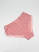 Трусики слипы прозрачные однотонные с рюшами эластичные ISSA PLUS BL3-222 XXL персиковые (issa2007682720095) - изображение 2