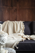 Жаккардовый плед-покрывало Issimo Decon 170×230 см Naturel - изображение 1