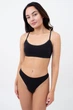 Бесшовний топ в рубчик на тонких бретелях Giulia CAMI TOP RIB S/M Black, Бесшовний топ в рубчик - изображение 5