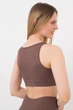 Безшовний жіночий топ з ефектом push-up з мікрофібри Giulia TOP SHAPE S/M Brown-deep taupe, жіночий топ - зображення 3