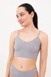 Бесшовный топ на тонких бретелях Giulia CAMI TOP BRAID L/XL Grey-griffin, Майка на тонких бретелях - изображение 2