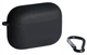 Силиконовый чехол Nik с карабином и микрофиброй для AirPods Pro 3 / black - изображение 3