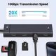 Концентратор UGREEN USB-C to 4xUSB-C 3.2 Gen2 10Gbps CM806 black (35584) - изображение 2