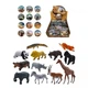 Животные дикие (МИКС) цена за 1 шт. Jisam toys JS20-2 - изображение 1