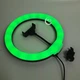 Кольцевая лампа RGB LED 26 см для селфи с креплением под штатив и держателем для телефона, лампа для фото и видеосъемок, блоггеров, визажистов светодиодная с регулировкой яркости, холодный/теплый/RGB свет, DA41-NA28 - изображение 15