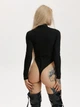 Боди с фигурными вставками из ткани сетки Кейли TUR WEAR Черный XS - изображение 3