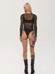 Боди из полупрозрачной ткани Синтра TUR WEAR Черный S - изображение 9