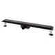 Трап для душа ITAL IT02-FT24/700, 700 мм, закаленное стекло, Black Glossy - изображение 1