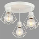 Стельова люстра з 3 плафонами в стилі лофт "Loft Trio Light" (52-102-3(3008) WH) - зображення 4