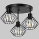 Потолочная люстра с 3 плафонами в стиле лофт "Loft Trio Light" (52-102-3(108) BK) - изображение 1