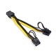 Розгалужувач живлення для відеокарт Ewell PCI-E 8pin to 8pin (6+2) , універсальний, 20 см (EW134) - зображення 2