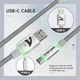 Кабель спиральный ATTACK SHARK C01Ultra Custom Aviator Cable for 8KHz Magnetic Keyboard Led - изображение 6