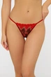 Трусики стринг Sambario 5(XL) Красный-Чёрный (93357) - изображение 1