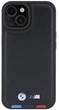 Etui plecki BMW Leather Stamp Tricolor do Apple iPhone 15 Plus Black (3666339143350) - obraz 3