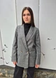 Жакет женский в клеточку двубортный H&M Серый 17974 XS (на укр 40-42) - изображение 8
