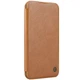 Кожаный чехол-книжка Nillkin Qin Prop для Apple iPhone 16 (6.1") Brown - изображение 1