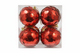 Набір ялинкових куль Livarno home 4 шт. Red (NY4429130820250) - изображение 1