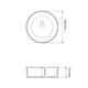 Умывальник VBI Prato gold white накладной VBI-011415 - изображение 3