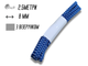 Резинка FROM FACTORY RRB білизняна синя Зіг-Заг 8мм/2.5м - зображення 1