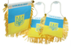 Прапорець FROM FACTORY UKQ на присосці з бахромою UKRAINE 12х8см - зображення 8
