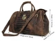 Саквояж Vintage 14410 Коричневый 52х30,5х19,5 см - изображение 3
