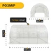 Садова теплиця парник LEOBRO Garden 12м2 White MultiDoor (LB-G113-WHT) - зображення 2