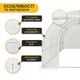 Садова теплиця парник LEOBRO Garden 12м2 White MultiDoor (LB-G113-WHT) - зображення 4