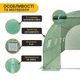 Садова теплиця парник LEOBRO Garden 12м2 Green (LB-G104-GRN) - зображення 4