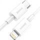 Зарядний кабель Baseus Superior Series Type-C to Lightning PD 20W 1m White (CATLYS-A02) - изображение 2