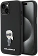 Панель Karl Lagerfeld Silicone Ikonik Metal Pin для Apple iPhone 15 Black (3666339165994) - зображення 1