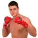 Перчатки Крабы кожаные спаринговые для MMA на липучке размер XL ZELART красный BO-3495 - изображение 5