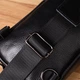 Сумка слинг через плечо мужская из натуральная кожи Vintage leather-22955 Черная - изображение 12