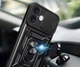 Чехол Primo Shockproof для Apple iPhone 17 - противоударный, с подставкой и шторкой для камеры - Black - изображение 6
