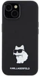 Etui Karl Lagerfeld Silicone Choupette Metal Pin do Apple iPhone 15 Black (3666339166366) - obraz 3