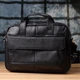 Сумка портфель мужская из натуральная кожи Vintage leather-23041 Черная - изображение 11