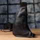 Сумка для мужчин с большим количеством карманов из натуральной кожи Vintage bg229fash57 Черный - изображение 14