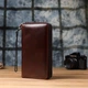 Кошелек мужской кожаный для карточек Vintage leather-23064 Коричневый - изображение 10