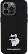 Etui Karl Lagerfeld Silicone Choupette Metal Pin do Apple iPhone 15 Pro Max Black (3666339166380) - obraz 3