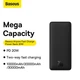 Павербанк Baseus Airpow 10000 mAh 20W Швидка зарядка Quick Charge 3.0/Power Delivery 3.0 (PPQD090001) Чорний - изображение 7