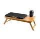 Бамбуковый столик подставка для ноутбука планшета и ПК складной Laptop table раскладной столик для работы Ruhhy S23452 - изображение 8