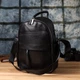 Сумка-рюкзак женская из натуральной кожи 9 л вмещает формат А4 Vintage leather-23060 Черный - изображение 10