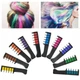 Набір крейди для волосся в гребінці 10 шт 10 см Hair chalk для дітей та дорослих, різнокольорові - зображення 3