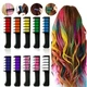 Набір крейди для волосся в гребінці 10 шт 10 см Hair chalk для дітей та дорослих, різнокольорові - зображення 6