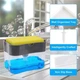 Дозатор для рідкого мила 385 мл Soap Pump Sponge Caddy (0115) 16,5 х 14,5 х 9,5 см, пластиковий, сірий - зображення 4