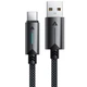 Кабель Acefast C19-04 USB – Type-C 3 А 1.2 м в нейлоновому обплетенні чорний - изображение 1